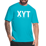 Men’s Moisture Wicking Performance T-Shirt - turquoise
