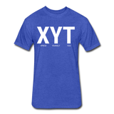 XYT Brand Fitted Cotton/Poly T-Shirt - heather royal