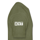 XYT Brand Fitted Cotton/Poly T-Shirt - heather military green