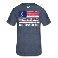 We The People... Are Pissed Off (On Back White) - heather navy