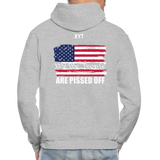 We The people... Are Pissed Off (On Back White) Hoodie - heather gray