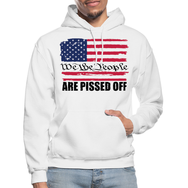 We The people... Are Pissed Off (Black) Hoodie - white