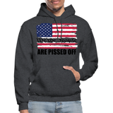 We The people... Are Pissed Off (Black) Hoodie - charcoal grey