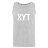 XYT Brand Premium Tank (White) - heather gray