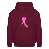 Cancer Pink Ribbon Tee (Survivor on Back) Premium Hoodie - burgundy