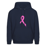 Cancer Pink Ribbon Tee (Survivor on Back) Premium Hoodie - navy