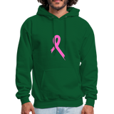 Cancer Pink Ribbon Tee (Survivor on Back) Premium Hoodie - forest green