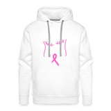 Breast Cancer Tee (Survivor on Back) Premium Hoodie - white