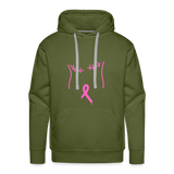 Breast Cancer Tee (Survivor on Back) Premium Hoodie - olive green