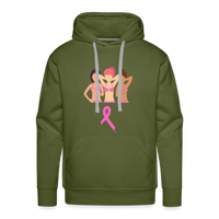 Breast Cancer Group Premium Hoodie - olive green