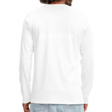 Breast Cancer Tee (Survivor on Back) Premium Long Sleeve T-Shirt - white