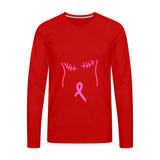 Breast Cancer Premium Long Sleeve T-Shirt - red