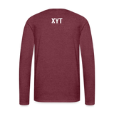 Breast Cancer Premium Long Sleeve T-Shirt - heather burgundy