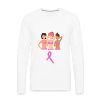 Breast Cancer Group Premium Long Sleeve T-Shirt - white
