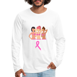 Breast Cancer Group Premium Long Sleeve T-Shirt - white