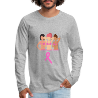 Breast Cancer Group Premium Long Sleeve T-Shirt - heather gray