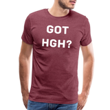 Got HGH? Premium T-Shirt - heather burgundy