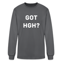Got HGH? Men's Long Sleeve T-Shirt - charcoal