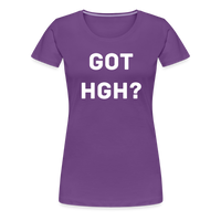 Got HGH? Woman's Premium T-Shirt - purple
