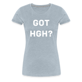Got HGH? Woman's Premium T-Shirt - heather ice blue