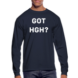Got HGH? Men's Long Sleeve T-Shirt - navy
