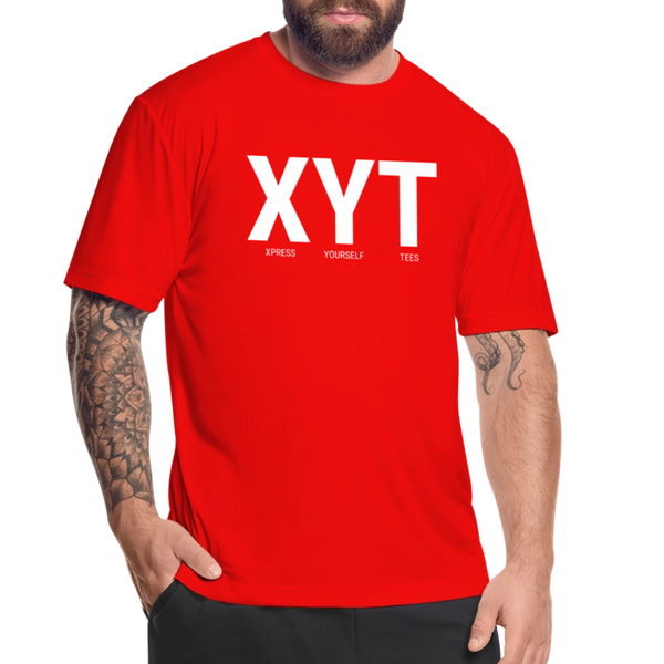 Men’s Moisture Wicking Performance T-Shirt - red