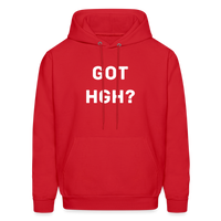 Got HGH? Men Hoddie - red