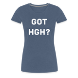Got HGH? Woman's Premium T-Shirt - heather blue