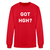 Got HGH? Men's Long Sleeve T-Shirt - red