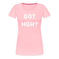 Got HGH? Woman's Premium T-Shirt - pink