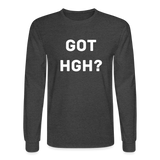 Got HGH? Men's Long Sleeve T-Shirt - heather black
