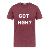 Got HGH? Premium T-Shirt - heather burgundy