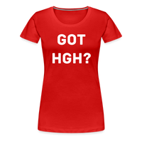 Got HGH? Woman's Premium T-Shirt - red