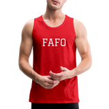 FAFO Premium Tank (White) - red