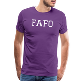 FAFO  Premium T-Shirt (White) - purple