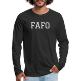 FAFO Premium Long Sleeve (White) - black