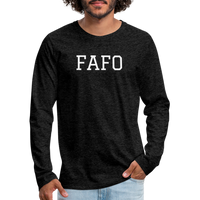 FAFO Premium Long Sleeve (White) - charcoal grey