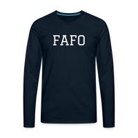 FAFO Premium Long Sleeve (White) - deep navy