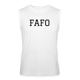 FAFO Performance Sleeveless Shirt (Black) - white