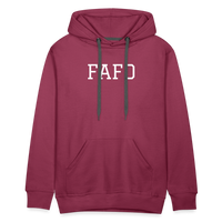 FAFO Premium Hoodie (White) - burgundy