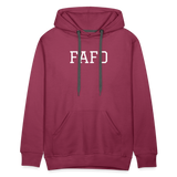 FAFO Premium Hoodie (White) - burgundy
