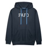 FAFO Premium Hoodie (White) - navy