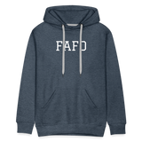 FAFO Premium Hoodie (White) - heather denim