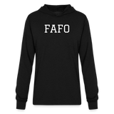 FAFO Premium Light Weight Hoodie (White) - black