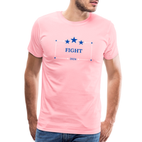 FIGHT  Premium T-Shirt (White) - pink