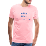 FIGHT  Premium T-Shirt (White) - pink