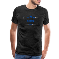 FIGHT  Premium T-Shirt (White) - charcoal grey