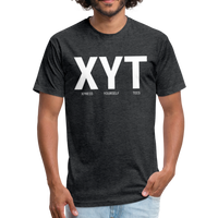 XYT Brand Fitted Cotton/Poly T-Shirt - heather black