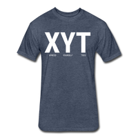 XYT Brand Fitted Cotton/Poly T-Shirt - heather navy