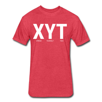 XYT Brand Fitted Cotton/Poly T-Shirt - heather red